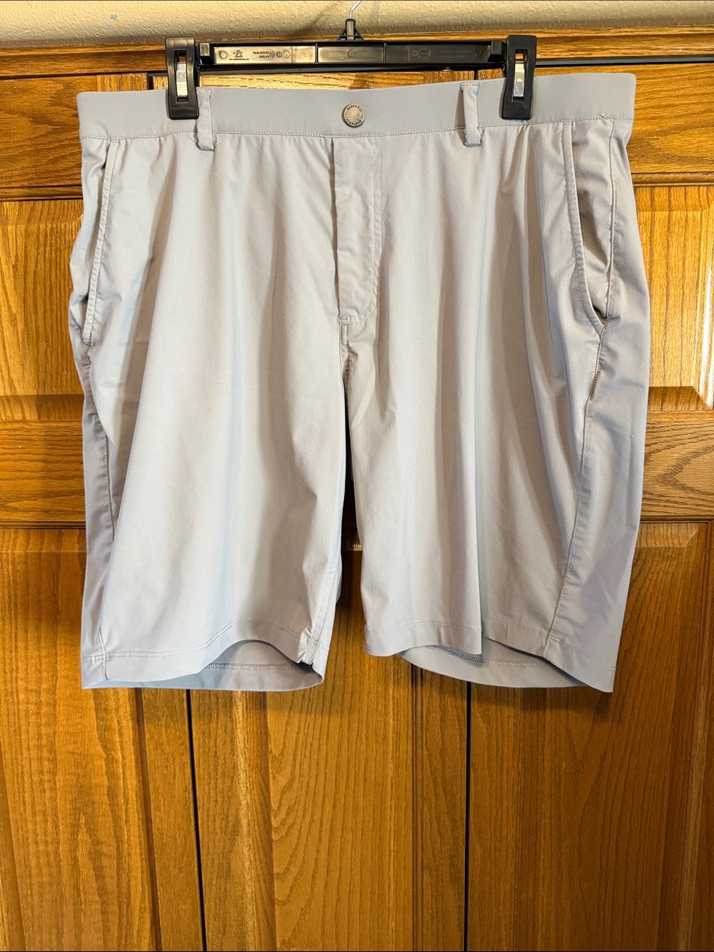 Redvanly Men's Light Gray Hybrid Performance Shorts